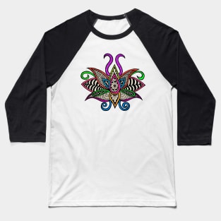 Neon Lotus Flower Baseball T-Shirt